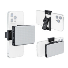 Pocket Clip- LED Video Light Computer Phone Video Light 2500K-9000K Dimmable for Online Meeting Live Streaming Selfie