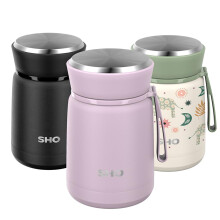 SHO Food Flask - Vacuum Insulated, Double Walled Stainless Steel Food Flask & Food Container - 10 Hours Hot & 20 Hours Cold - 530ml 800ml - BPA Free