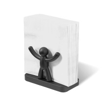 Umbra Buddy Paper Napkin Holder With Fun and Functional Design - Original Molded Wood and Plastic With Matte Black Finish Kitchen & Dining Room Paper