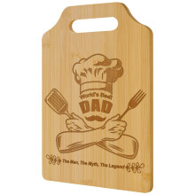Zindoo Christmas Gifts for Dad, Dad Birthday Gifts, Creative Bamboo Chopping Board Dad Gifts from Daughter Son, Kitchen Cutting Board Presents for