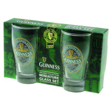 Guinness Green Collection Mini Pint Glass, Set of 2 - Shot Glass Size