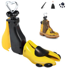 Boot Shoe Stretcher Adjustable Leather 4Way for Wide Feet Men Women Comfort Fit Yellow 813