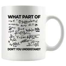 Panvola What Part of Don't You Understand Engineer Gifts Funny Sarcastic Math Teacher Engineering Student Novelty Drinkware Ceramic Mug (White, 11 oz)