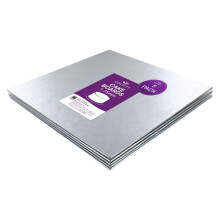 Culpitt 10" Square Cake Boards, 1.75mm Cards For Celebration Desserts, Birthday Treats, Tiered Sponge, Cupcakes, and More! Lightweight, Square, Pack