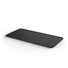 Xavax Silicone Tamper Mat, Non-Slip, Raised Edge, 30 x 15 cm, Black