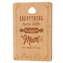 Mum Gifts, Birthday Gifts for Mum, Kitchen Presents for Mum- Handmade Bamboo Cutting Board, Mum Gift from Daughter Son on Mothers Day