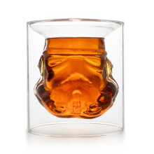 Original Stormtrooper Inverted Whisky Glass, Transparent, for Whiskey, Bourbon & Scotch, 150ml, Perfect Whisky Glass, Star Wars Gift for Men -