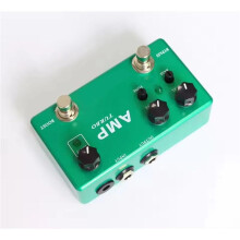 AMP TURBO 2-in-1 Guitar Effect Pedal Boost Classic Overdrive Effects True Bypass Full Metal Shell Guitar Accessories