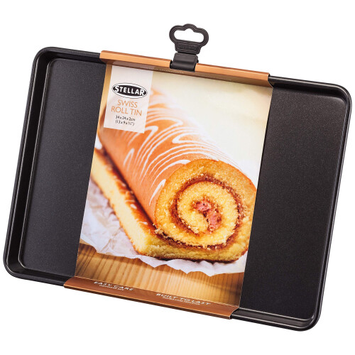 Stellar Stellar Bakeware Non-Stick Swiss Roll Tin, Dishwasher Safe, 33cm x 23cm x 2cm 2