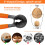 ChromLives Nutcracker Kitchen Tool for Walnuts Pecan Cracker with Non-Slip Handle Walnut Cracker for Nuts Walnut Hazelnut Almonds Pecan Opener 2