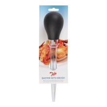 Tala Baster with Silicone Bulb, Clear Graduated Baster with Oz and ml Markings, 6 x 12 x 32.5 cm, High Clarity AS Tube, Ideal for Roasting Meats and