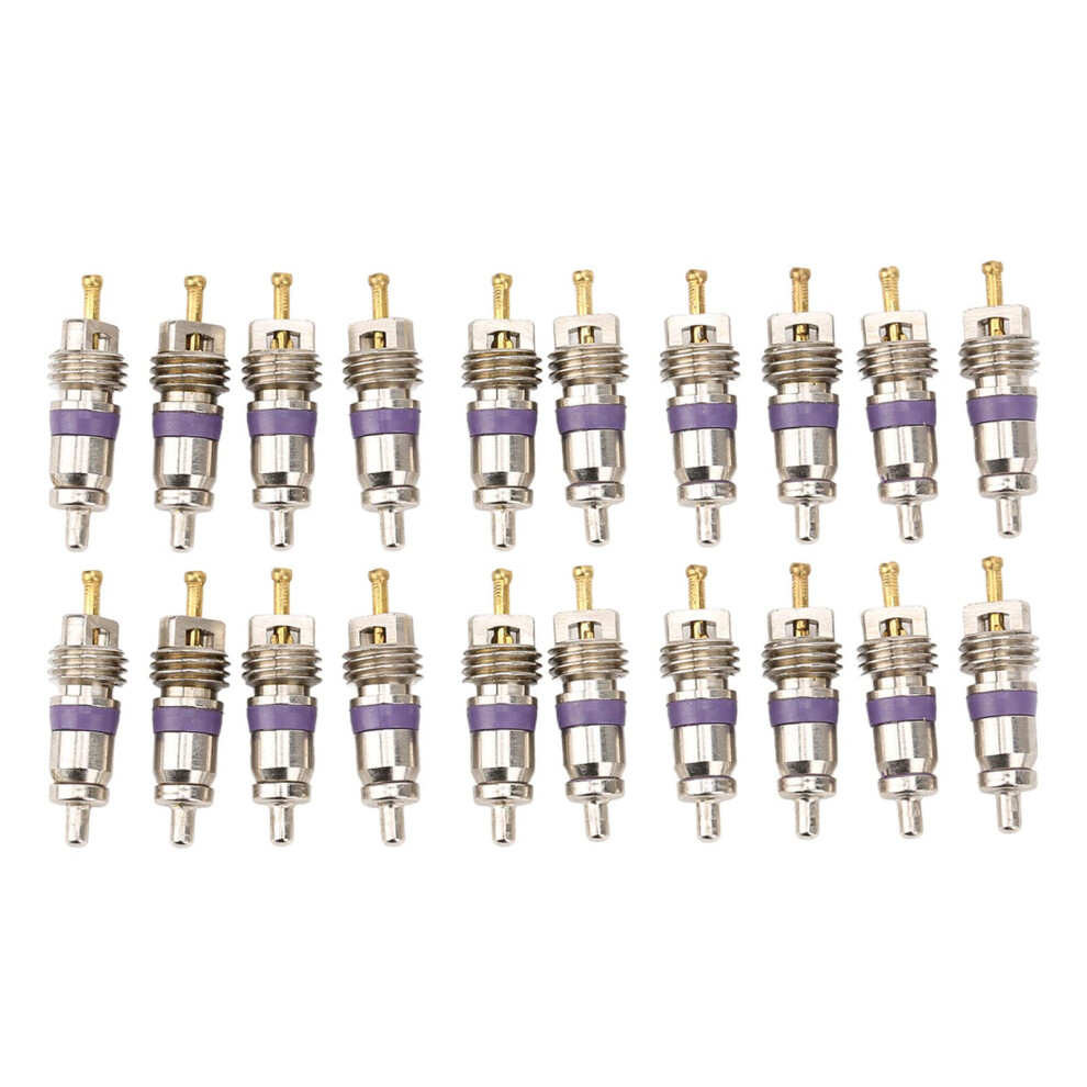 20Pcs Car Air Conditioning Valve Core Pressure Resistant Aluminum Copper Replacement For Benz 9169991199047