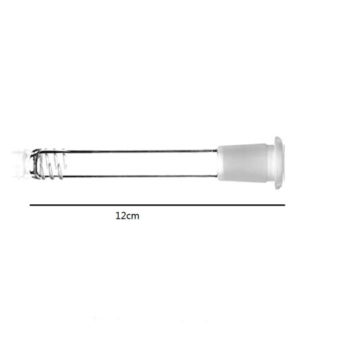RORA 12cm Length 2pcs Glass Downstem Diffuser Adapter Diffused Down Stem for Glass Bong Glass Water Pipes 1