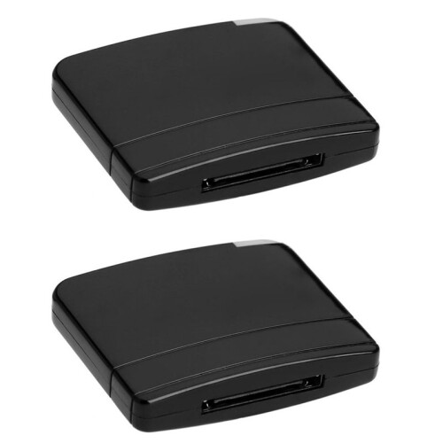 2X  A2DP Music Audio 30 Pin Receiver Adapter for    Speaker Dock Black