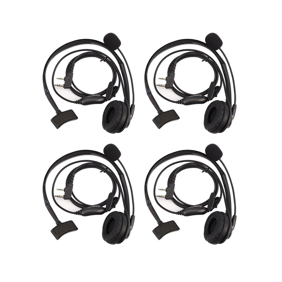 4X 2-Pin Headphone Headset Tk220 For Jianwu Uv-5R Bf-888S Retevis H777 Puxing Tyt Interphone C9009 6133266986352