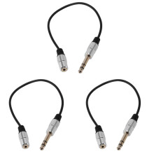3X 1/4 Inch to 3.5mm Stereo Adapter Cable 6.35mm TRS Male to 3.5mm Female Headphone Jack Converter AUX Connector Cable