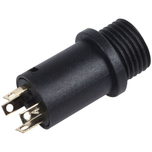 20PCS 3.5MM  Stereo Female Panel Mount Headphone Jack Solder, Black 4 Conductor 1