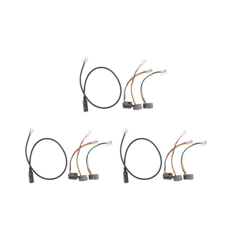 9X 4P4c Rj9 Cable,3.5Mm Smartphone Headset To Rj9 Adapter Cable,Adapter Cable Converter For Ip Phones Telephone 6031085364583