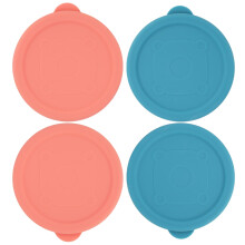 LUVCOSY 4 Packs 3-inch/7.6cm Silicone Tin Lids Can Tops | Reusable Silicone Tin Cap for Canned Food | Air-tight Covers Fit Standard Size Tins |
