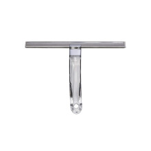Croydex All Purpose Silicon Squeegee for Window, Glass, Shower Door, Car Windshield, Mirror, Includes Suction Hook, 256 mm rubber blade, Transparent