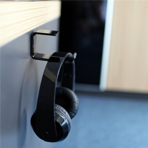 3X Acrylic Headphone Bracket Wall Mounted Headset Holder Desk Display Stand Bracket Hanger Headphone 2