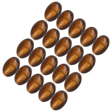 Peace of Mind Gemstone for Fengshui Tool, Flatback Crystal Stone Natural Tiger Eye Smooth Polished Unique Shape and Color for Healing Crystal Produce