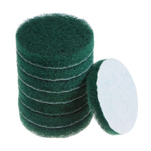 sourcing map 8pcs Drill Power Brush 4 Inch Tile Scrubber Scouring Pads 150-240 Grit for Bathroom Kitchen Household Cleaning