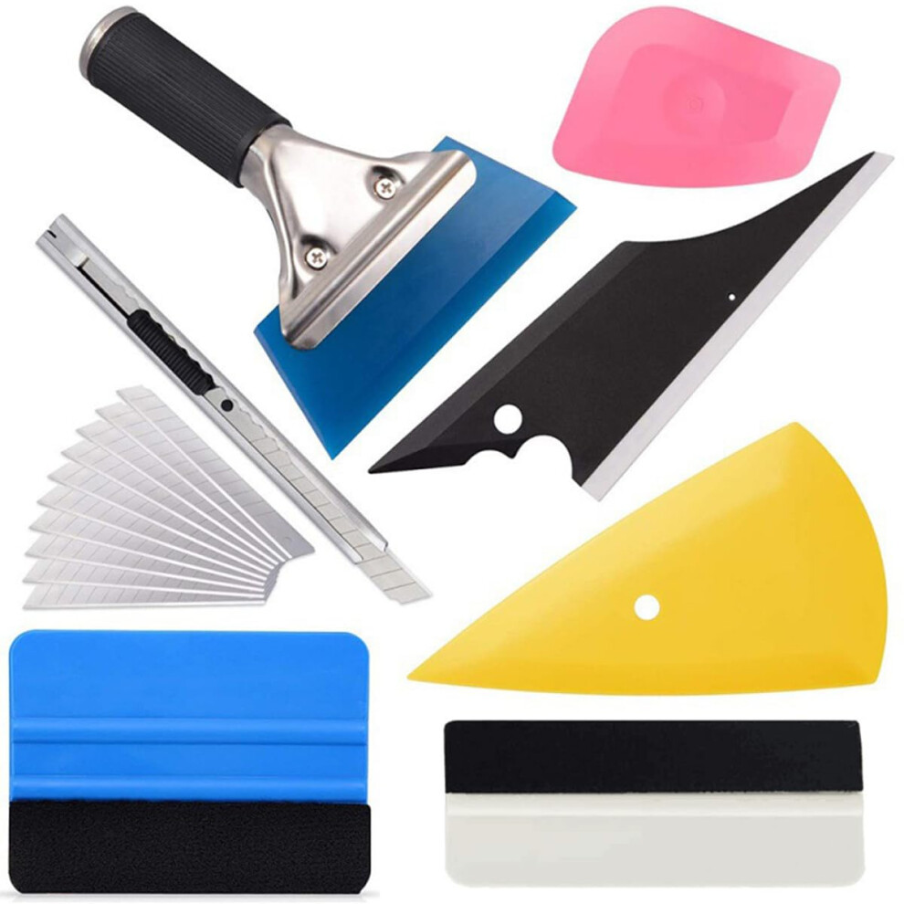 Anboo 17Pcs Car Vinyl Wrap Tools, Car Window Tint Kit, Car Window Tint Tools With Vinyl Squeegee Cutting Tool Felt Squeegee For Window Film 5051223147374
