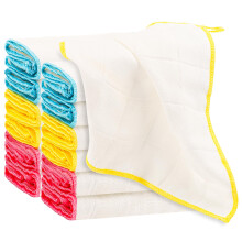 Lanjue 12 Pieces Dish Cloths 30 * 30cm, 3 Colors Kitchen Cloth Reusable Dish Rags Tea Towels Housework Cleaning for Washing Up