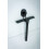 WENKO X, Stainless Steel, Black, 1 2