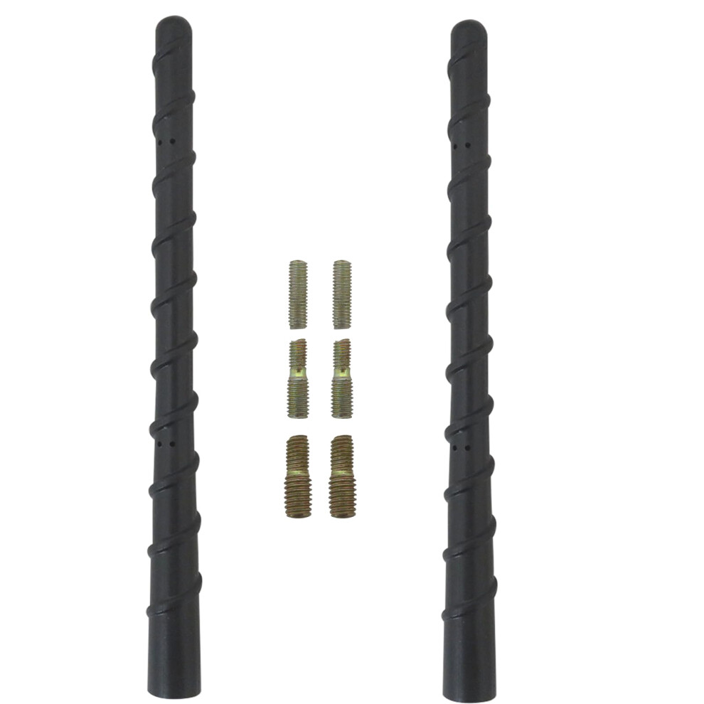 2 Pack 7 Inch Spiral Motorcycle Antenna For Harley Davidson, Optimized Fm Am Reception 9771547178484
