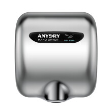 anydry 2800B Commercial Hand Dryer For Toilets,Heavy Duty Stainless Steel Electric Hand Dryers,With Banner.(Polished)