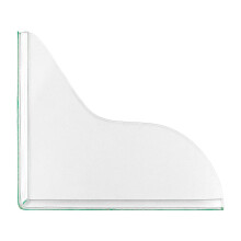 ANCLLO 2Pcs Shower Splash Guard Self- Adhesive Transparent Shower Water Guard Bath Corner Water Splash Guard to Keep Water in Shower for Washbasin