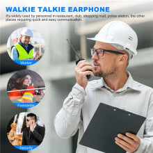2-Pins PTT-Microfoonheadset Naar 3,5 mm Luchtakoestische Buisoortelefoon voor UV-5R 888S