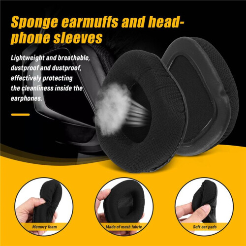 Ear Pads Ear Cushion Ear Cups Ear Covers Replacement for  Void &  Void PRO RGB Wired/Wireless Headset
