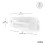 Umbra Umbra FLEX ADHESIVE CORNER BIN WHITE 3
