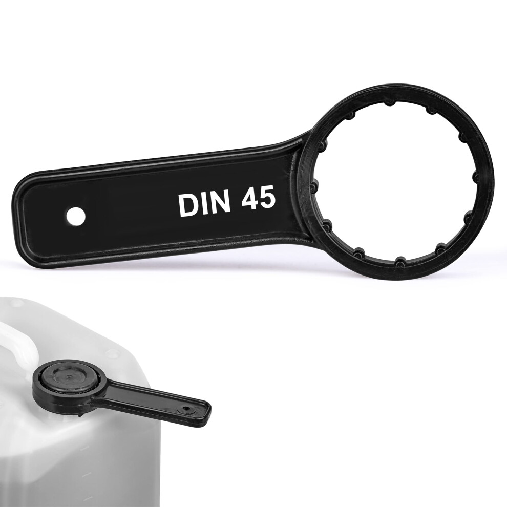 Labrotec Canister Wrench (Din 45) For 2/2.5/3/5/10/20 Litre, Mechanical Operation, Black, Plastic 5051223158493