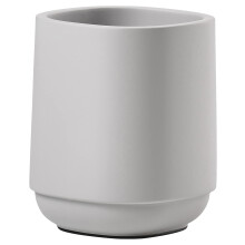 ZONE DENMARK Time Toothbrush Cup for Bathroom Light Grey Diameter 8 cm Height 10 cm