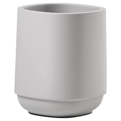 ZONE DENMARK Time Toothbrush Cup for Bathroom Light Grey Diameter 8 cm Height 10 cm