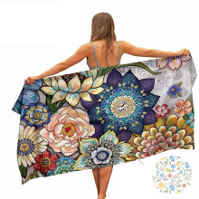 Ulticool Microfibre Towel ? Flowers Nature Art ? 160 x 80 cm ? Lightweight Travel Towel Quick Drying Bath Towel Beach Towel Sauna Towel Microfibre