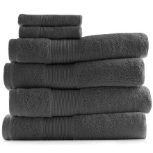 Hearth & Harbor 100% Ring Spun Cotton Bath Towels for bathroom - Luxury Bathroom Towels - Ultra Soft & Highly Absorbent Bath Towels Set, 6 Piece Set