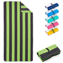 Fit-Flip Beach towel microfibre - large quick dry towels - for travel and swimming - lightweight, compact and super absorbent - sand free, 100%