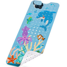 NiBaby Baby Bathtub Mat - Polyvinyl Chloride (PVC), Sea World, Quick Drain, 40x16, Safe & Comfortable for Children & Elderly