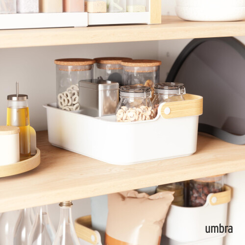 Umbra Umbra BELLWOOD BIN 14x10 WHT/NAT 2