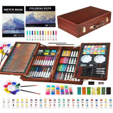 KINSPORY 139 PCS Art Set for Kids, Deluxe Painting Drawing Art Supplies Case Gift for Teens Boys Girls 4 5 6 7 8 9 10 11 12 (Brown)