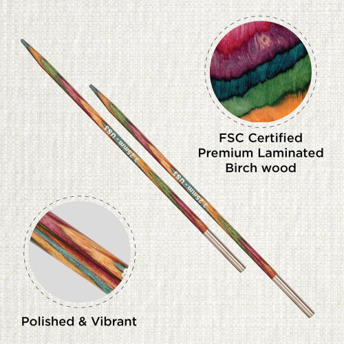 KnitPro Symfonie Interchangeable Circular Needles 5" (13cm) | 3.25mm 1