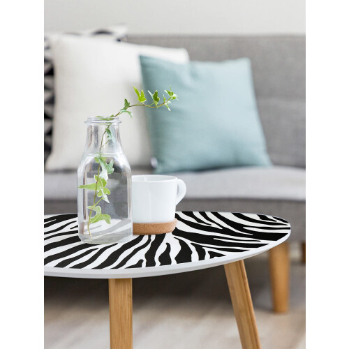 Fablon FAB10132 45 cm x 2 m Roll Zebra, Black 1