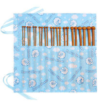 Bamboo Knitting Needles Set Knitting Needle Case Knitting Kits for Beginners 2x 3.0mm knitting needle 3.5mm, 3.75mm, 4mm, 4.5mm, 5.0mm, 5.5mm, 6mm,