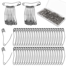 200pcs Curved Safety Pins, 1.5 Inch Quilting Basting Curved Bent Sewing Safety Pins for Quilting Knitting Sewing Crafting