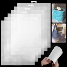 6 PCS Plastic Canvas Sheets, 14 Ct Plastic Mesh Fabric Plastic Cross Stitch Canvas, Eye Mesh for Embroidery, Plastic Mesh Sheet for DIY Handicraft